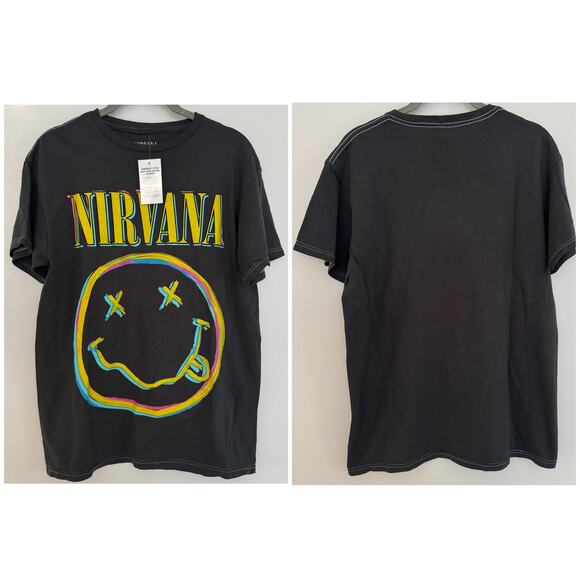 Nirvana Smile Band Tee - Picture 1 of 5